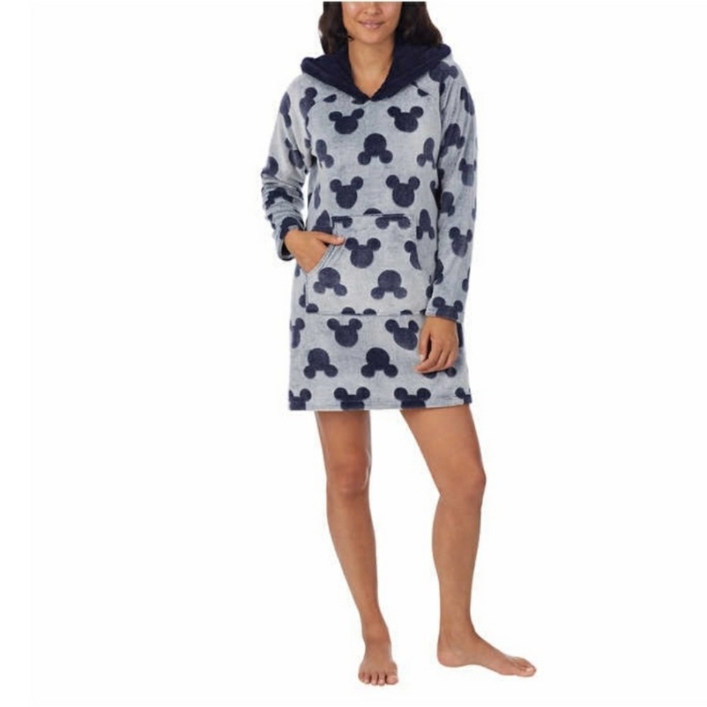 Nwt Disney Mickey Mouse Fleece Lounge Hoodie - Picture 4 of 14